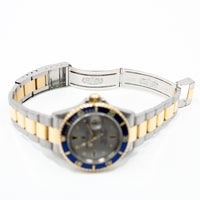 Submariner Date 40mm Blue Bezel "Serti Dial" Steel and Yellow Gold 16613SG