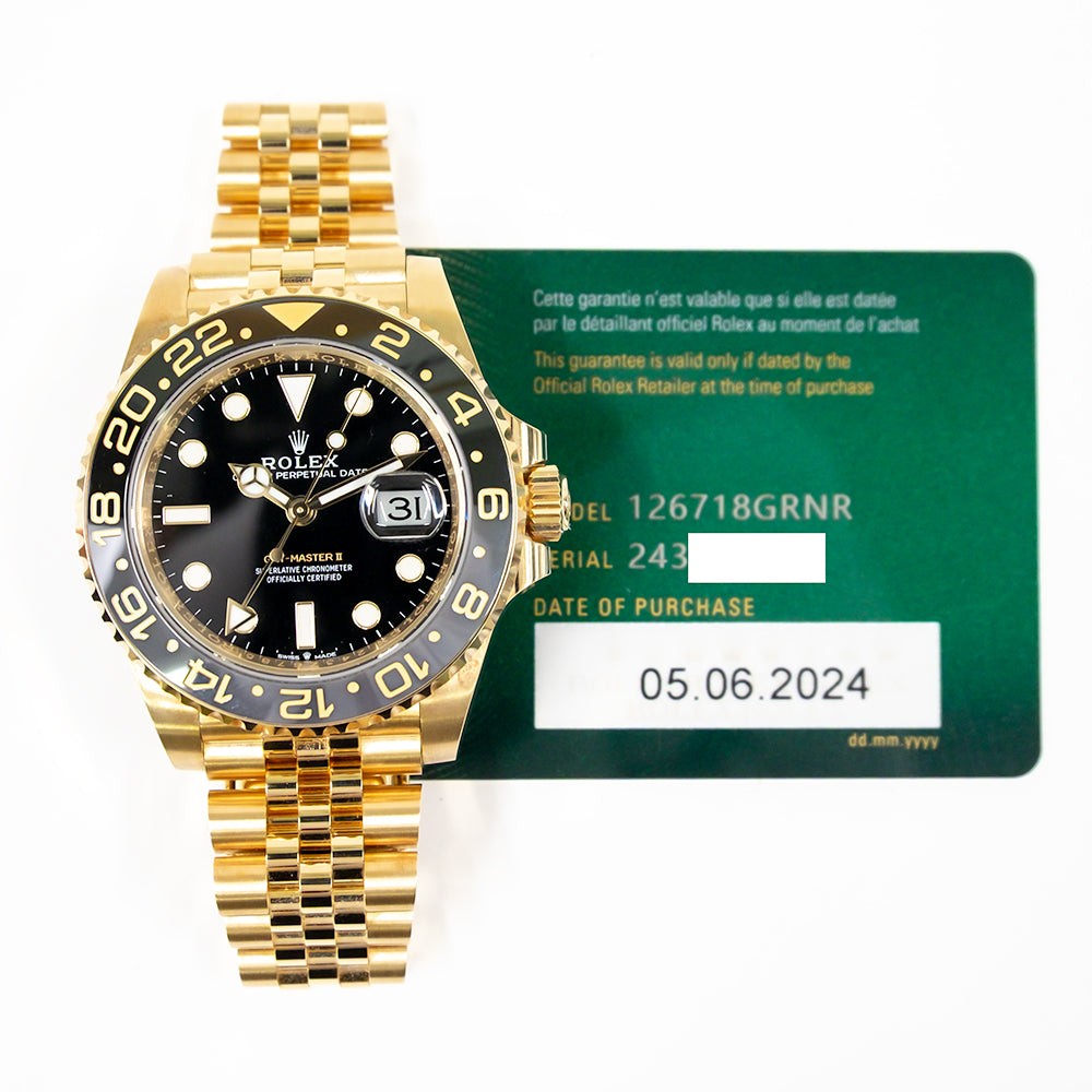 GMT-Master II Yellow Gold 126718GRNR