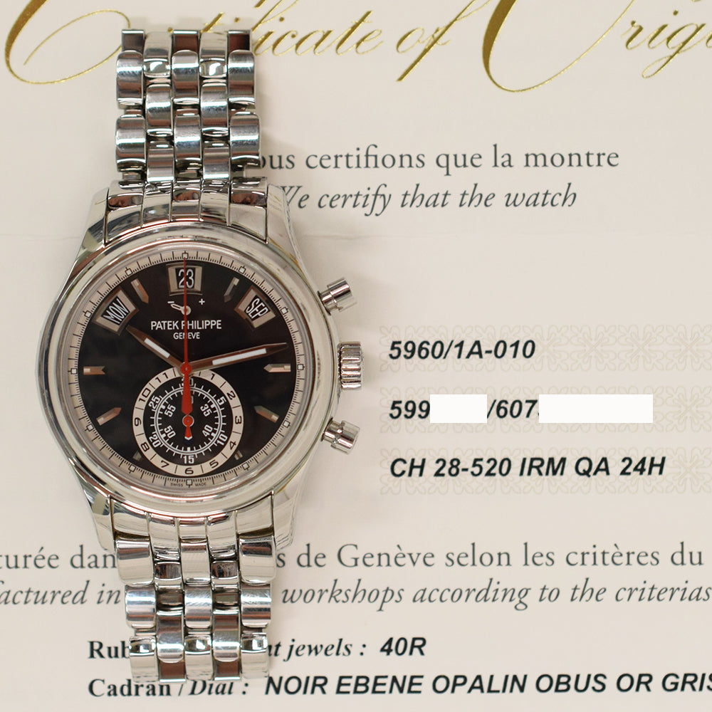 Nautilus Annual Calendar Chronograph 40.5mm Stainless Steel 5960/1A-010