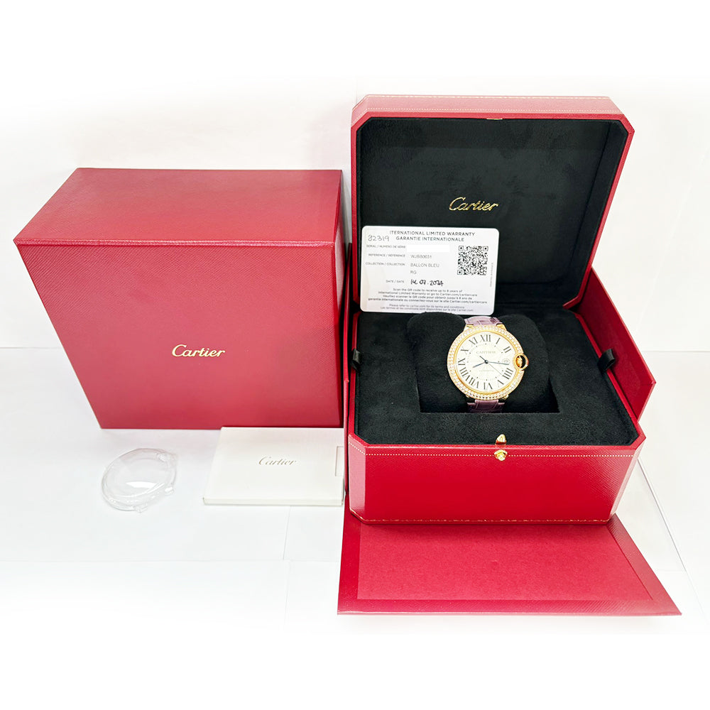 Ballon Bleu 42mm Diamond Bezel Rose Gold WJBB0031