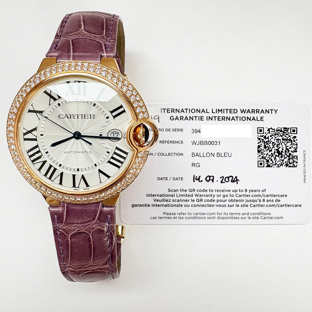 Ballon Bleu 42mm Diamond Bezel Rose Gold WJBB0031