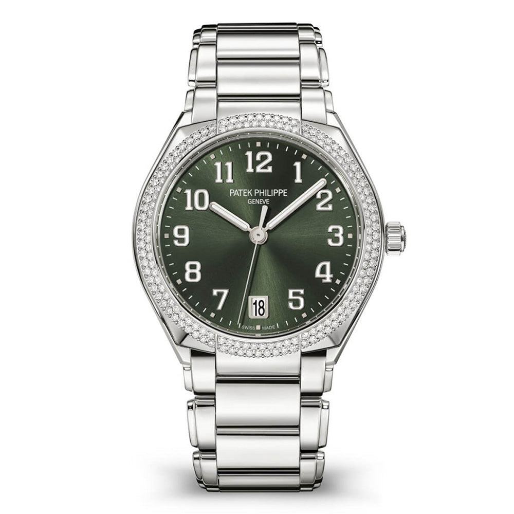 Twenty~4 36mm Green Dial Diamond Bezel Stainless Steel 7300/1200A-011