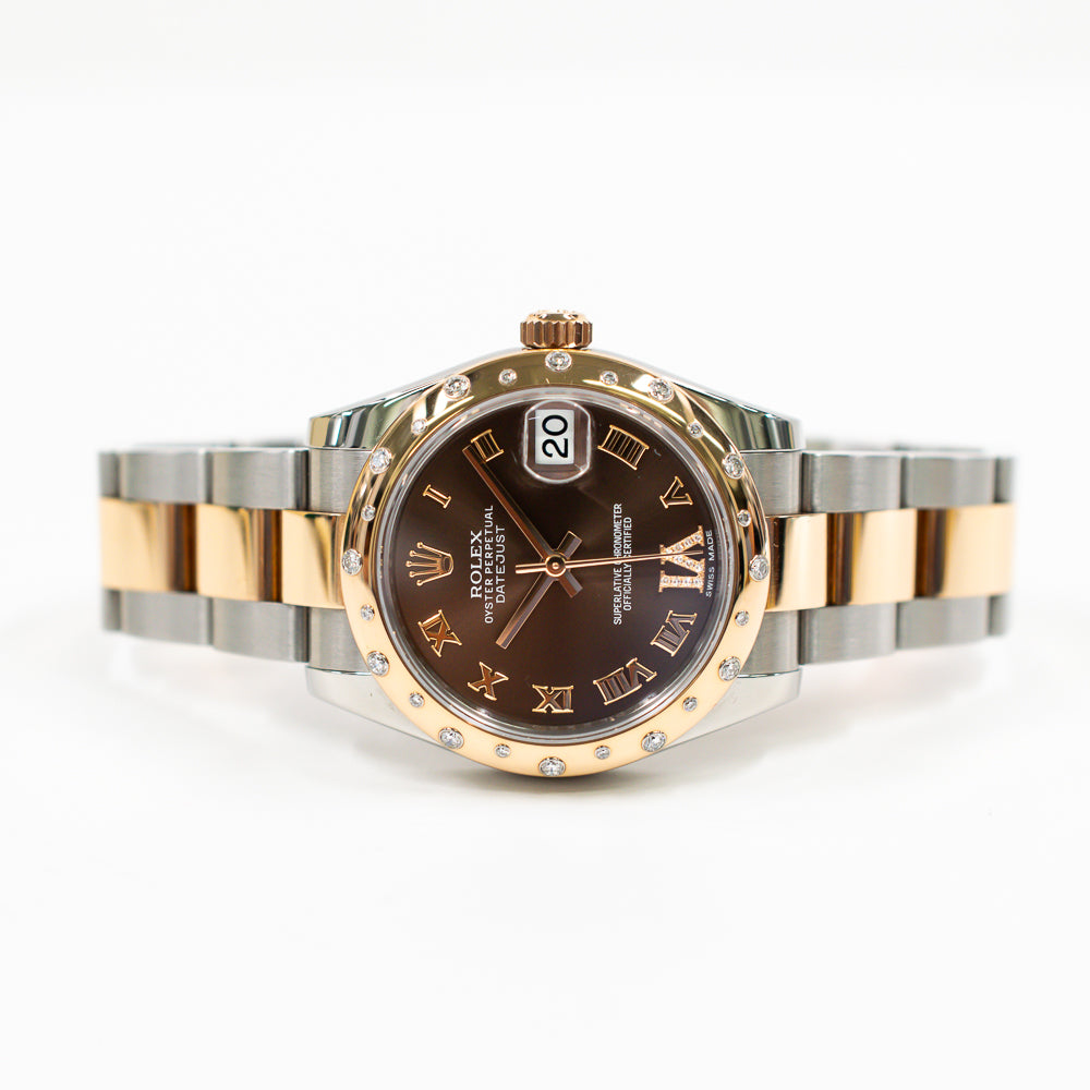 Datejust 31mm Diamond Bezel Steel and Rose Gold 178341
