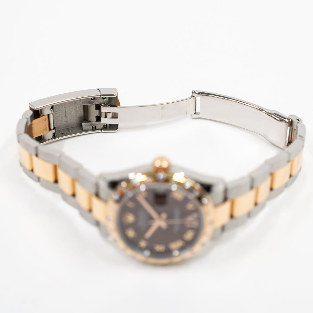 Datejust 31mm Diamond Bezel Steel and Rose Gold 178341