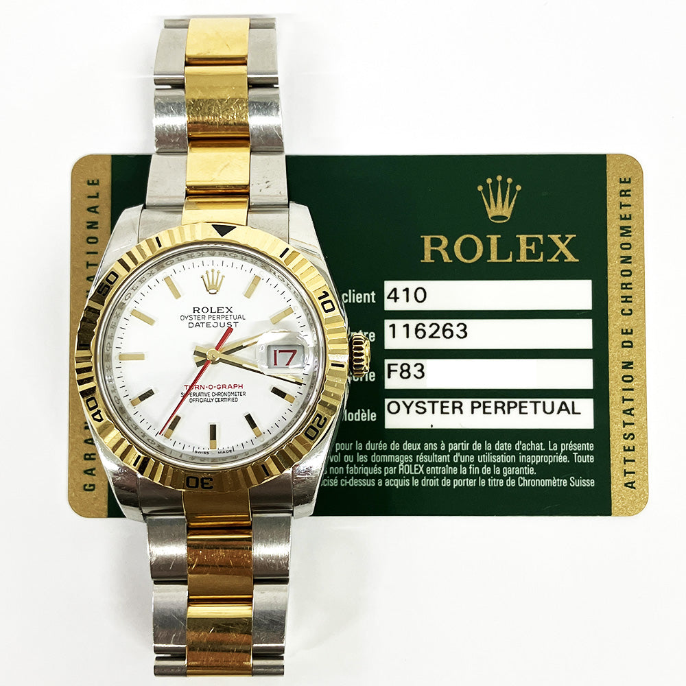 Datejust 36mm Turn-O-Graph Steel and Yellow Gold 116263