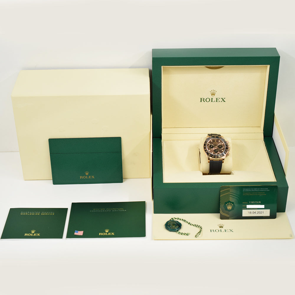 Daytona Rose Gold with Rubber Strap 116515LN