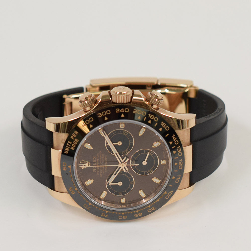 Daytona Rose Gold with Rubber Strap 116515LN
