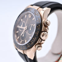 Daytona Rose Gold with Rubber Strap 116515LN