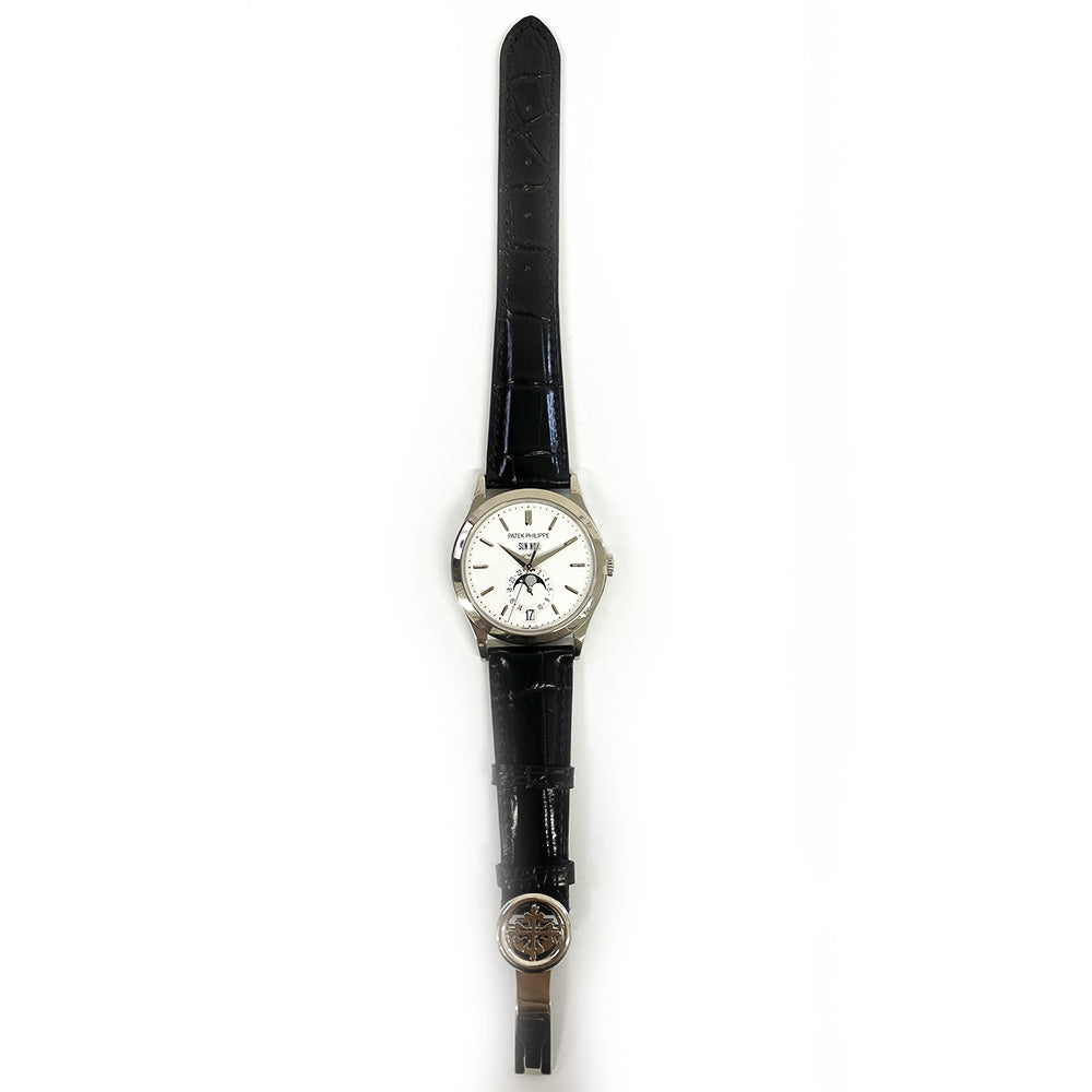 Annual Calendar 38.5mm Moon Phases White Gold 5396G-011