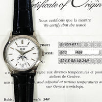 Annual Calendar 38.5mm Moon Phases White Gold 5396G-011
