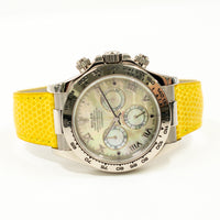 Daytona White Gold "Beach Edition" Yellow Mother of Pearl Dial 116519