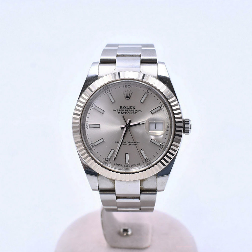 Datejust 41mm Steel and White Gold 126334