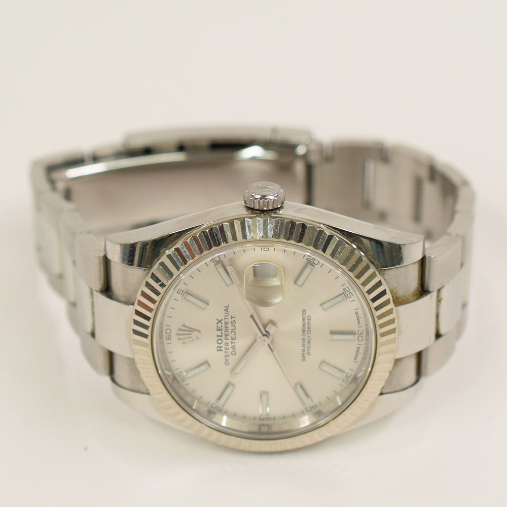 Datejust 41mm Steel and White Gold 126334