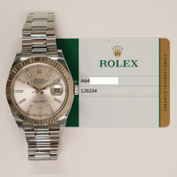 Datejust 41mm Steel and White Gold 126334