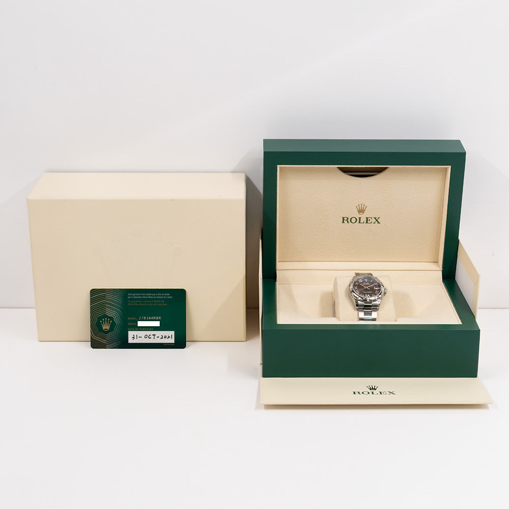 Datejust 31mm Steel and White Gold 278344RBR