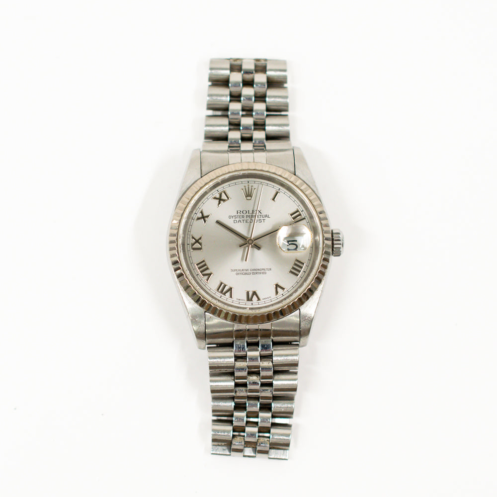 Datejust 36mm Steel and White Gold 16234