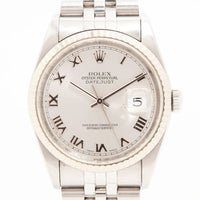 Datejust 36mm Steel and White Gold 16234