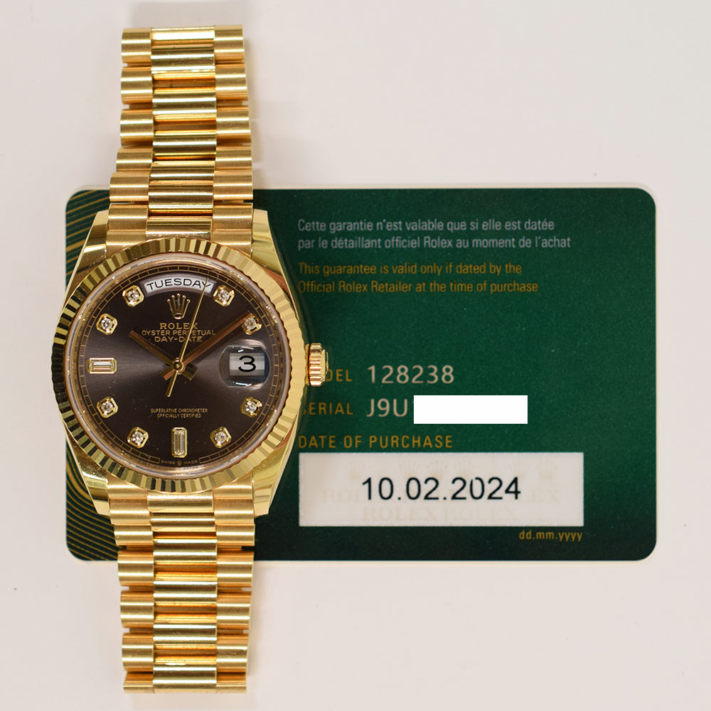 Day-Date President 36mm Yellow Gold 128238A