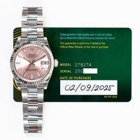 Datejust 31mm Steel and White Gold 278274