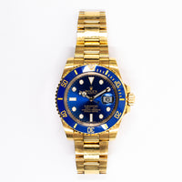 Submariner Date 40mm Blue Ceramic Bezel Yellow Gold 116618LB