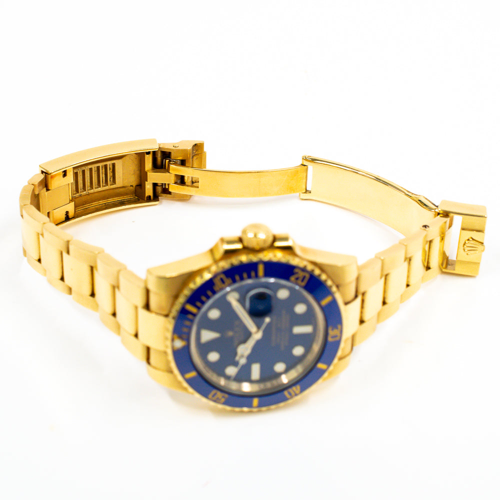 Submariner Date 40mm Blue Ceramic Bezel Yellow Gold 116618LB