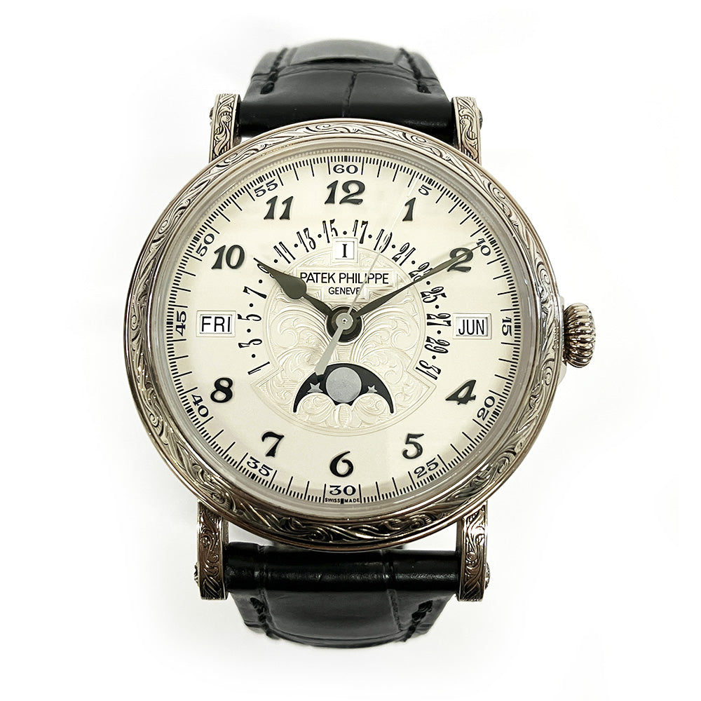 Retrograde Perpetual Calendar, 42mm White Gold Rare Handcrafts Self Winding 5160/500G-001