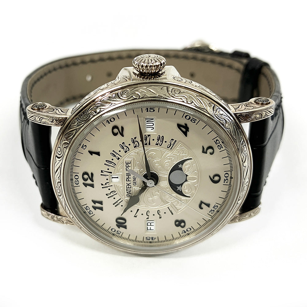 Retrograde Perpetual Calendar, 42mm White Gold Rare Handcrafts Self Winding 5160/500G-001