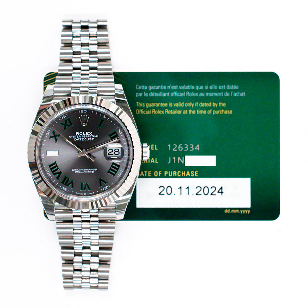 Datejust 41mm Steel and White Gold 126334