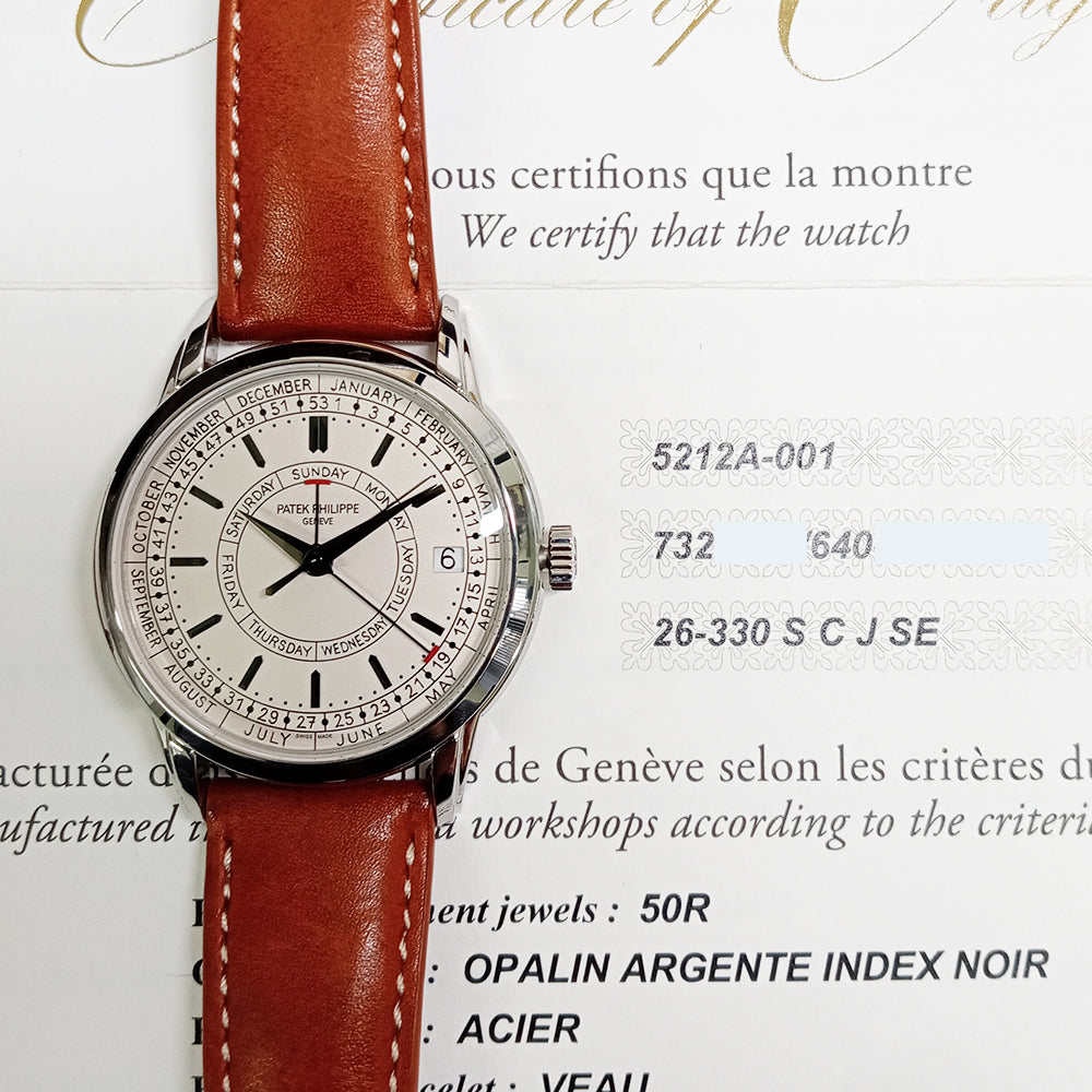 Complications Calatrava 40mm Weekly Calendar Stainless Steel 5212A-001