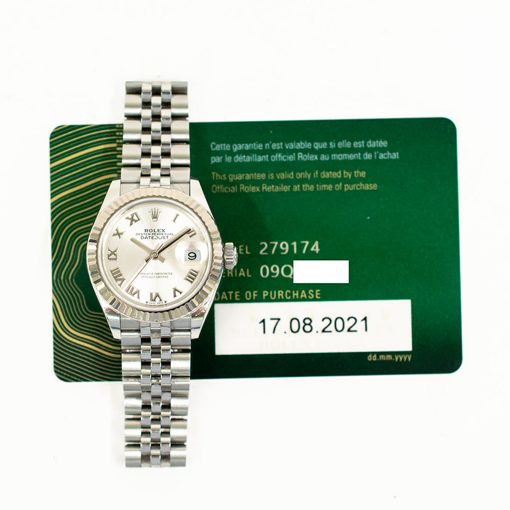 Datejust 28mm Steel and White Gold 279174