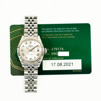 Datejust 28mm Steel and White Gold 279174