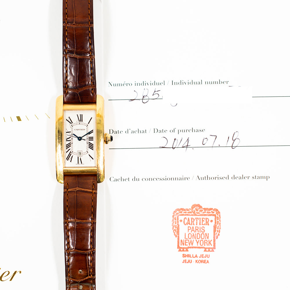 Tank Américaine Medium - Rose Gold - 41.6mm x 22.6mm W2620030