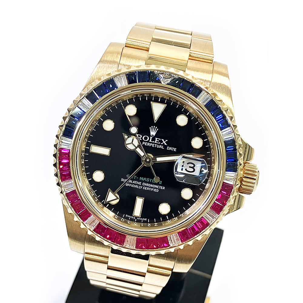 GMT-Master II "SARU" Sapphire/Ruby/Diamond Bezel 116748SARU