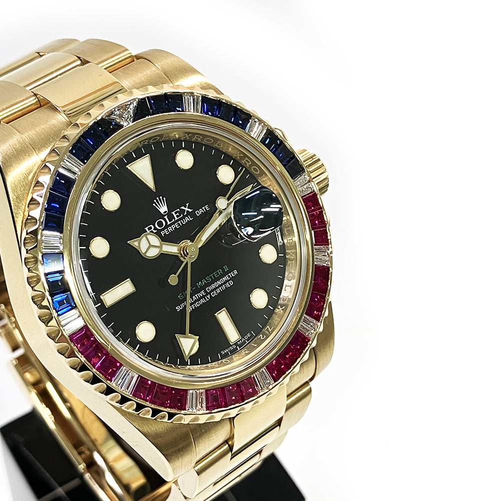 GMT-Master II "SARU" Sapphire/Ruby/Diamond Bezel 116748SARU