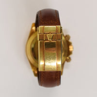 Daytona Yellow Gold  "Zenith Movement" on Leather Strap 16518