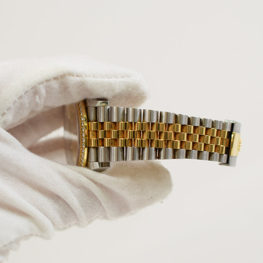 Datejust 36mm Diamond Bezel Steel and Yellow Gold 126283RBR