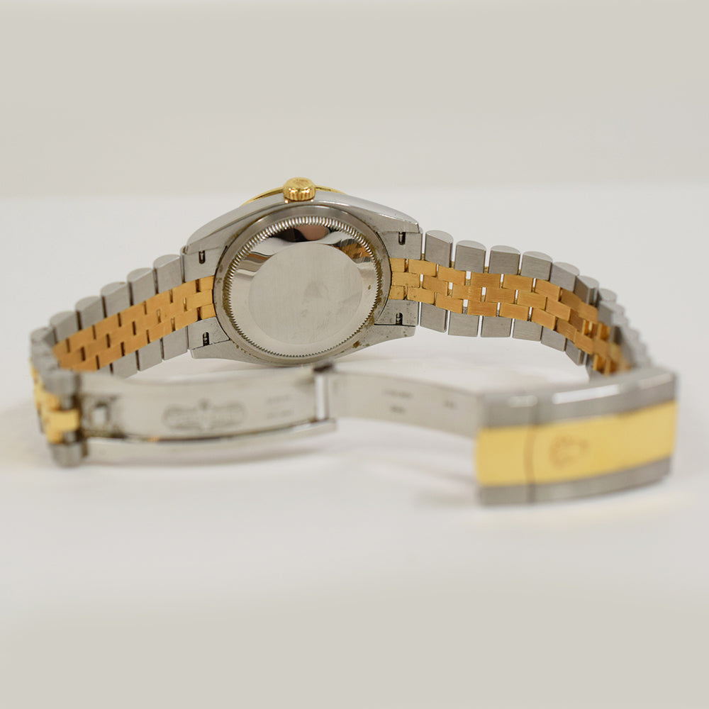 Datejust 36mm Diamond Bezel Steel and Yellow Gold 126283RBR