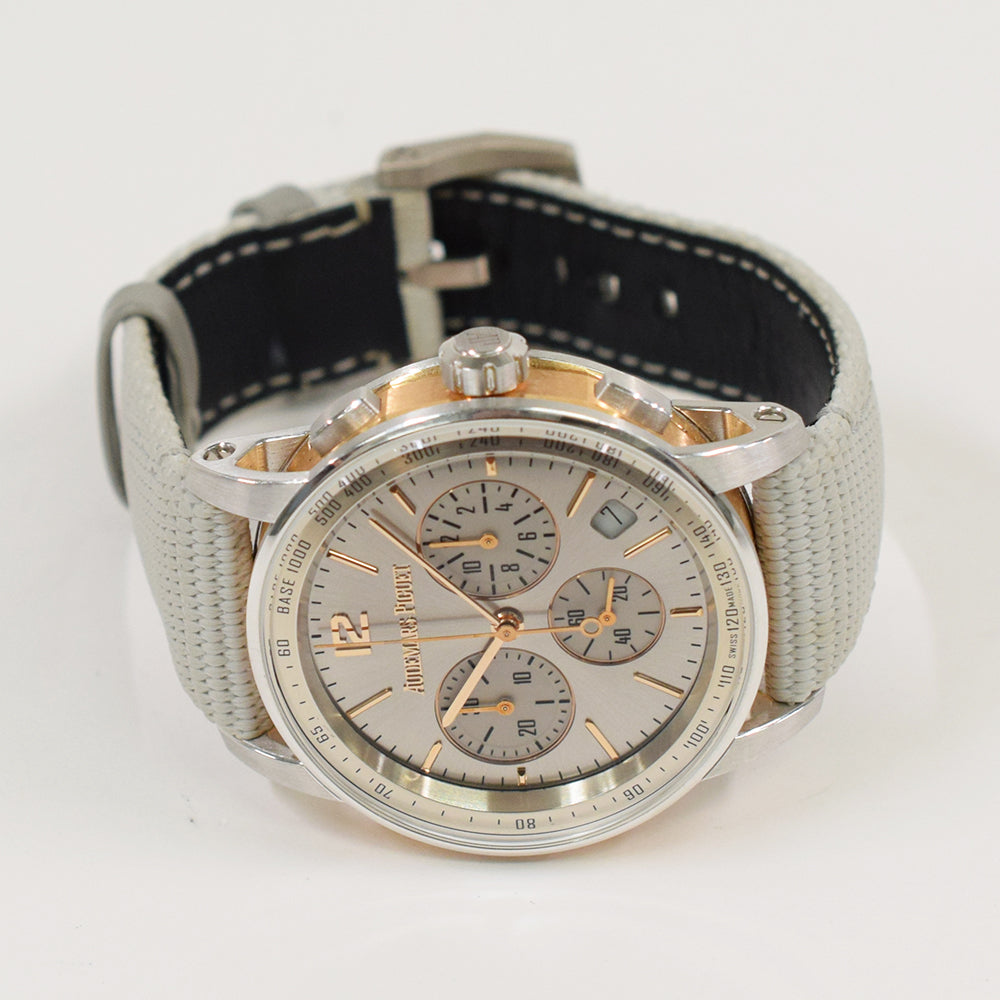 Code 11.59 41mm Chronograph Rose Gold Case White Gold Bezel/Lugs/Caseback 26393CR.OO.A008KB.01