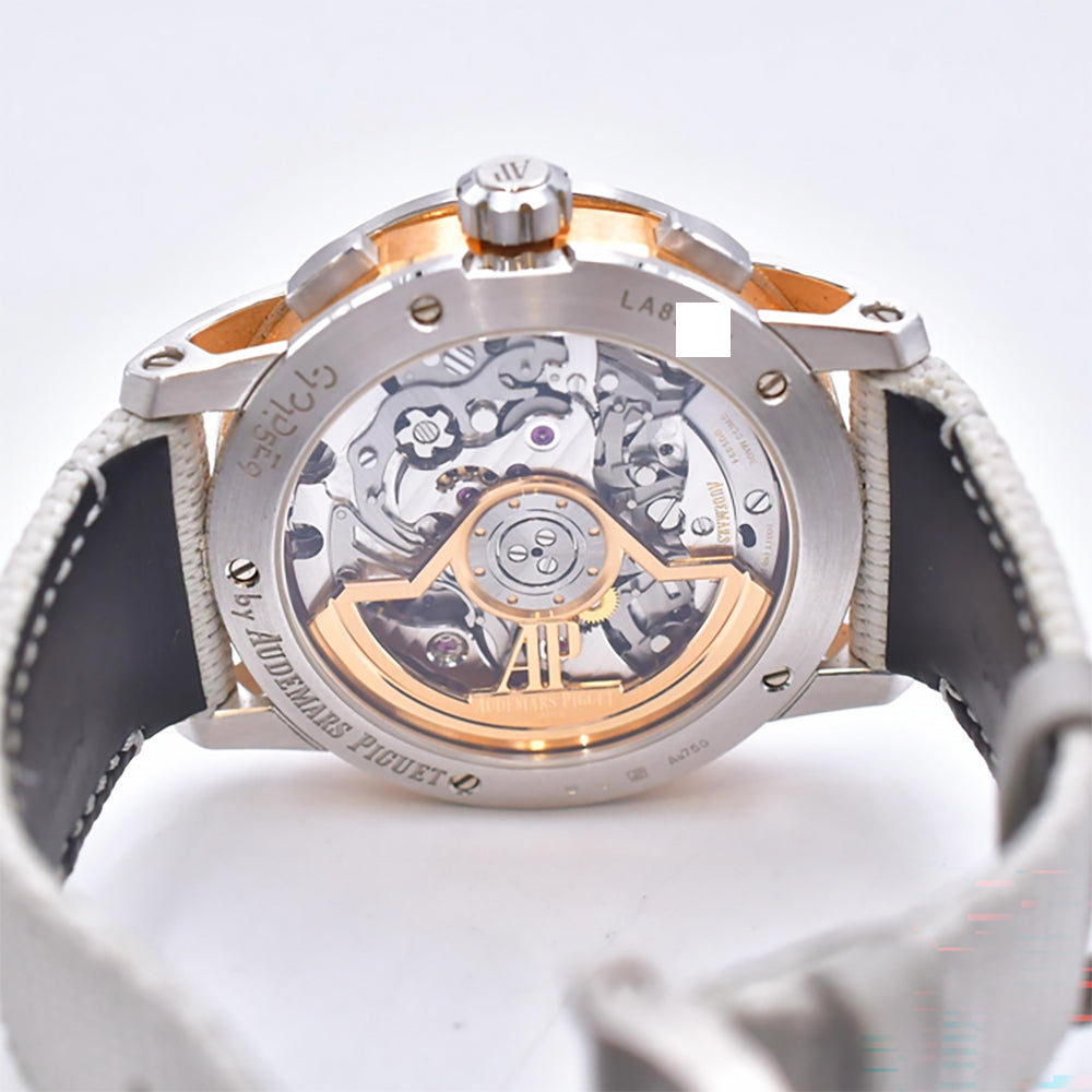 Code 11.59 41mm Chronograph Rose Gold Case White Gold Bezel/Lugs/Caseback 26393CR.OO.A008KB.01