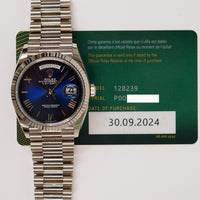 Day-Date President 36mm White Gold 128239