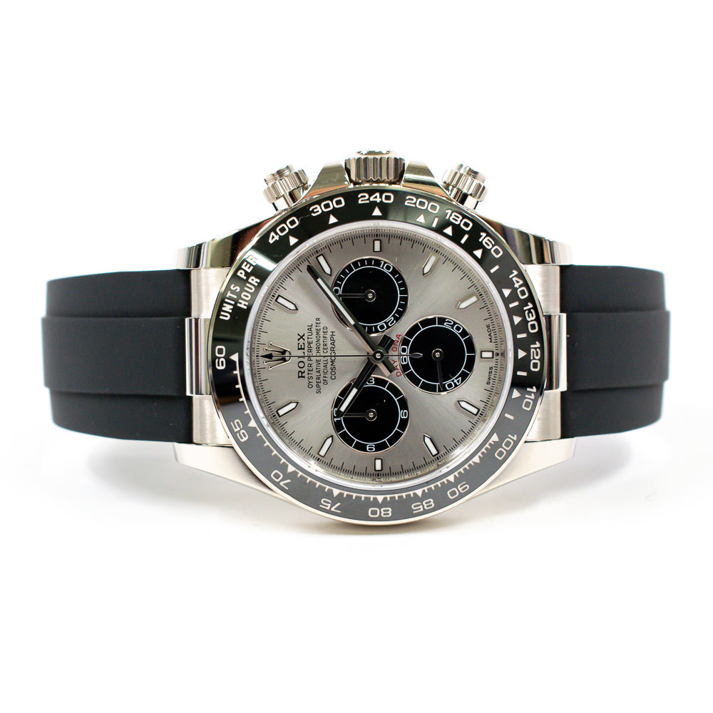 Daytona White Gold with Rubber Strap 126519LN