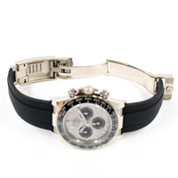 Daytona White Gold with Rubber Strap 126519LN