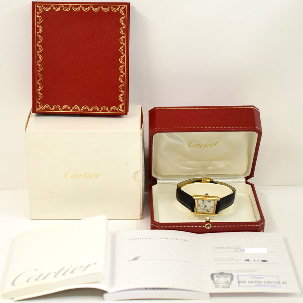Must de Cartier Tank Velmeil Quartz - 29.5mm x 22mm W1013654