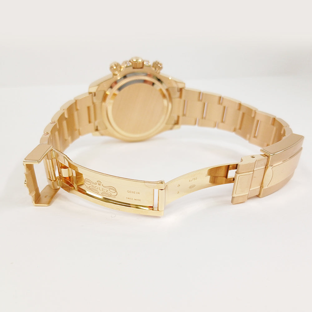 Cosmograph Daytona 40mm Diamond Baguette Bezel Diamond Lugs Yellow Gold 126598TBR