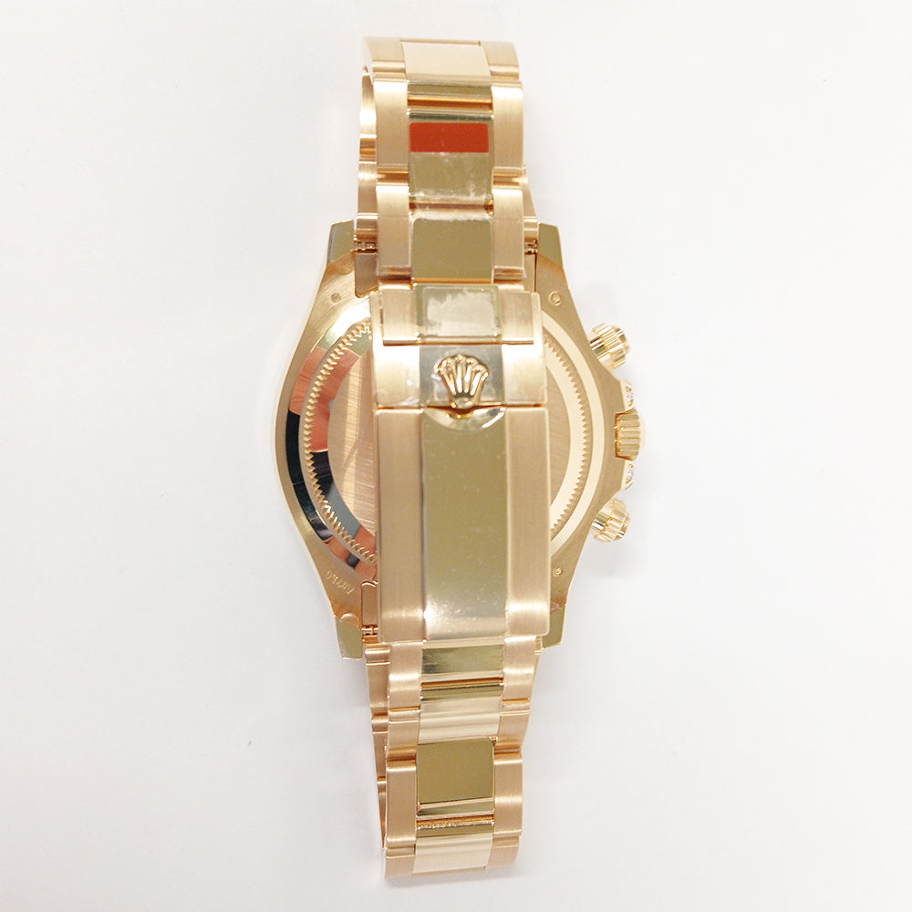 Cosmograph Daytona 40mm Diamond Baguette Bezel Diamond Lugs Yellow Gold 126598TBR