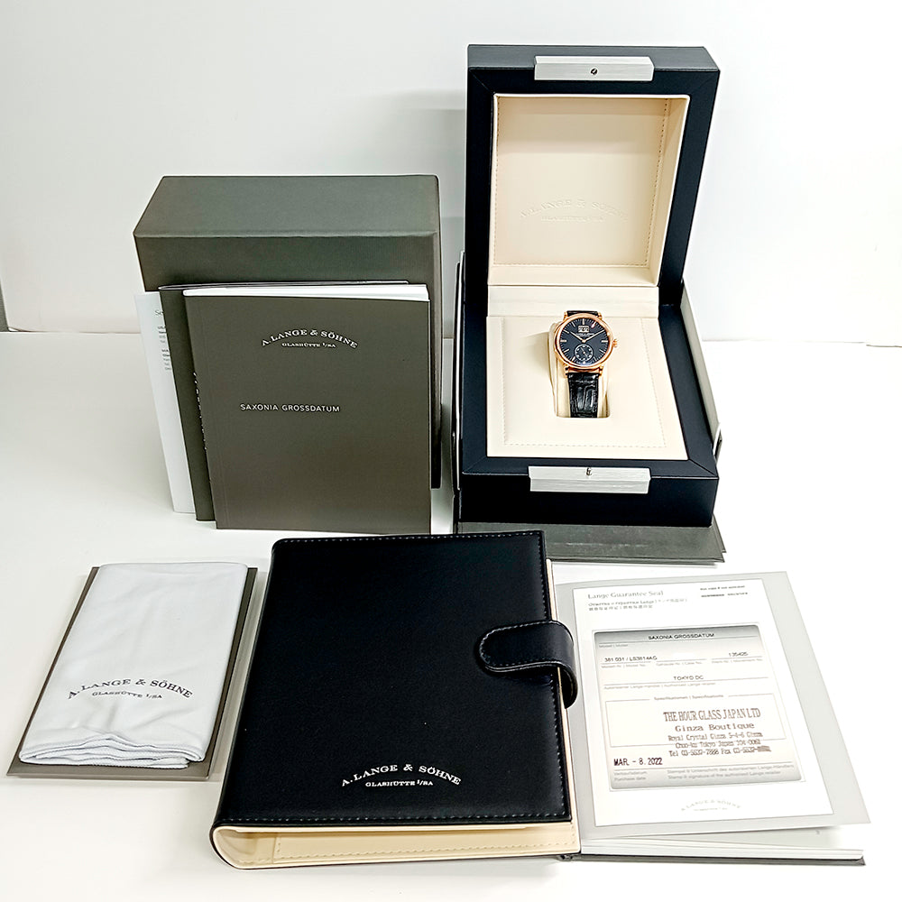 Saxonia Outsize Date 38.5mm Rose Gold 381.031