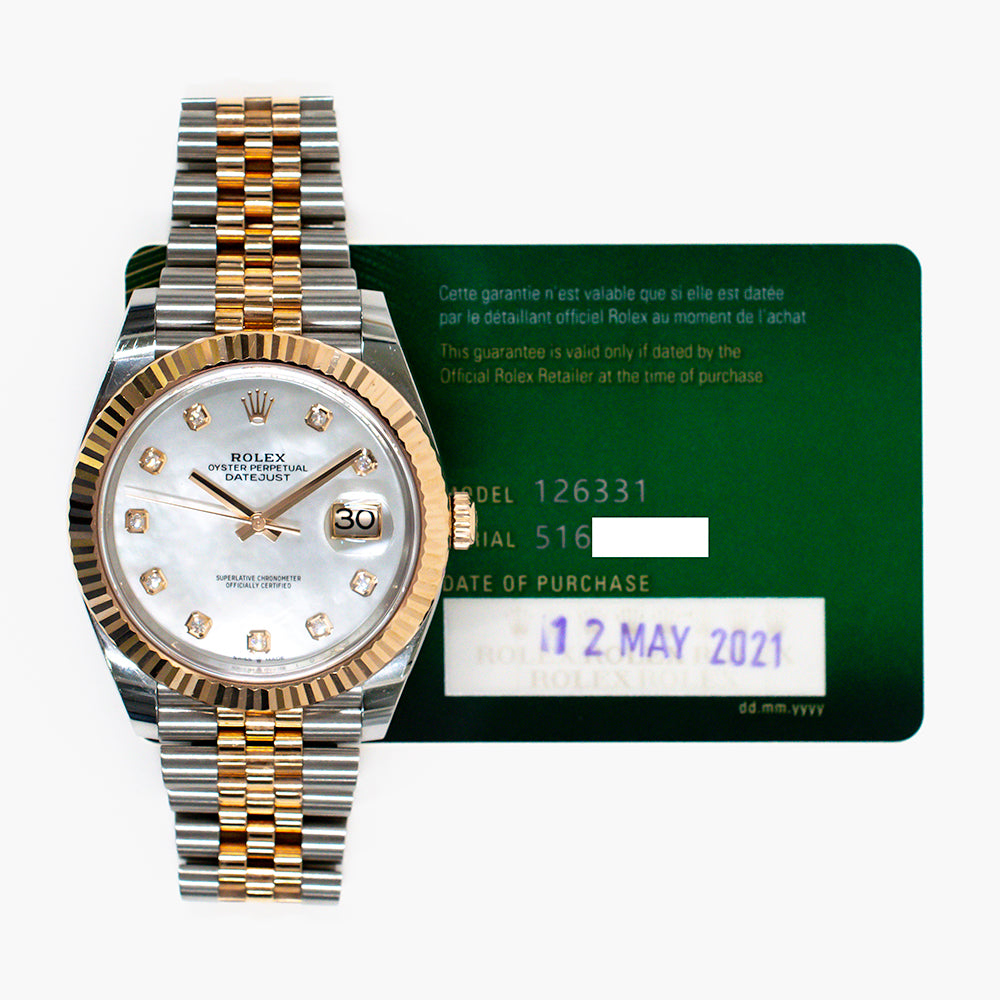 Datejust 41mm Steel and Rose Gold 126331NG