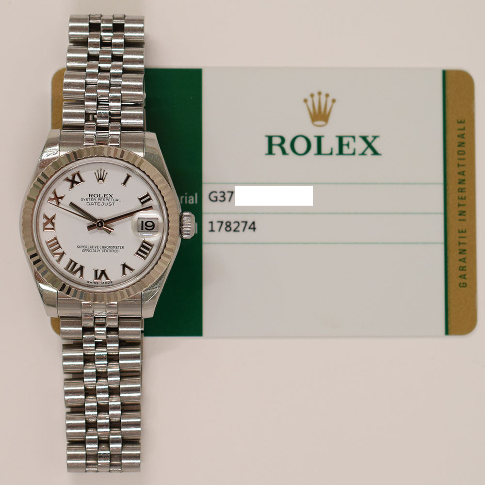 Datejust 36mm Steel and White Gold 178274