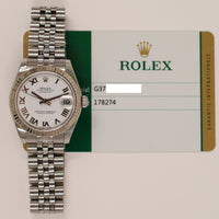 Datejust 36mm Steel and White Gold 178274