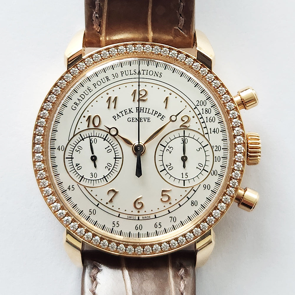 Calatrava 38mm Diamonds Bezel Rose Gold Manual 7150/250R-001